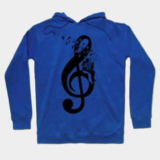 Treble Clef - Accordion Hoodie